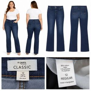 M Jeans by Maurices Classic 12 Mid Rise Slim Bootcut Jeans